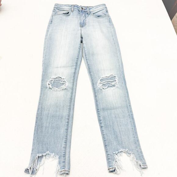 L'Agence High Line Skinny High Rise Classic Brasie Light Wash Denim jean Size 25 - Picture 2 of 8
